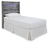Baystorm Gray Twin Panel Headboard Bed, Dresser, Mirror and Nightstand from Ashley Furniture - Luna Furniture