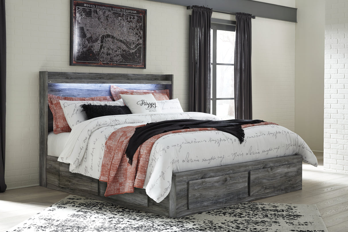 Baystorm King Storage Bed, Dresser and 2 Nightstands from Ashley - Luna Furniture