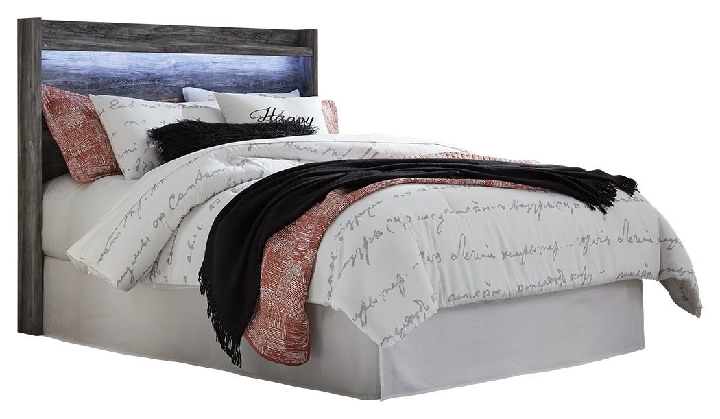 Baystorm Queen Panel Headboard Bed with Dresser in Gray from Ashley Furniture - Luna Furniture
