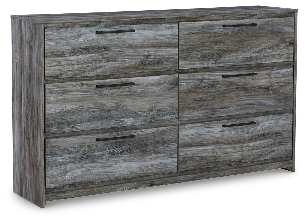 Baystorm Queen Panel Headboard Bed with Dresser in Gray from Ashley Furniture - Luna Furniture