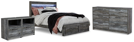 Baystorm Queen Panel Storage Bed, Dresser and 2 Nightstands from Ashley - Luna Furniture