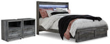 Baystorm Queen Panel Storage Bed and 2 Nightstands from Ashley Furniture - Luna Furniture