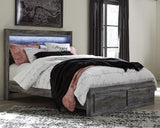 Baystorm Queen Panel Storage Bed and 2 Nightstands from Ashley Furniture - Luna Furniture