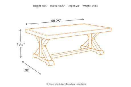 Beachcroft Beige 3-Piece Outdoor Sectional with Coffee Table and 2 End Tables from Ashley - Luna Furniture