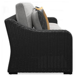 Beachcroft Black/Light Gray 5-Piece Outdoor Sectional from Ashley - Luna Furniture