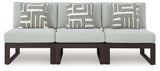 Beachloft Black/Gray 3-Piece Outdoor Sectional from Ashley - Luna Furniture