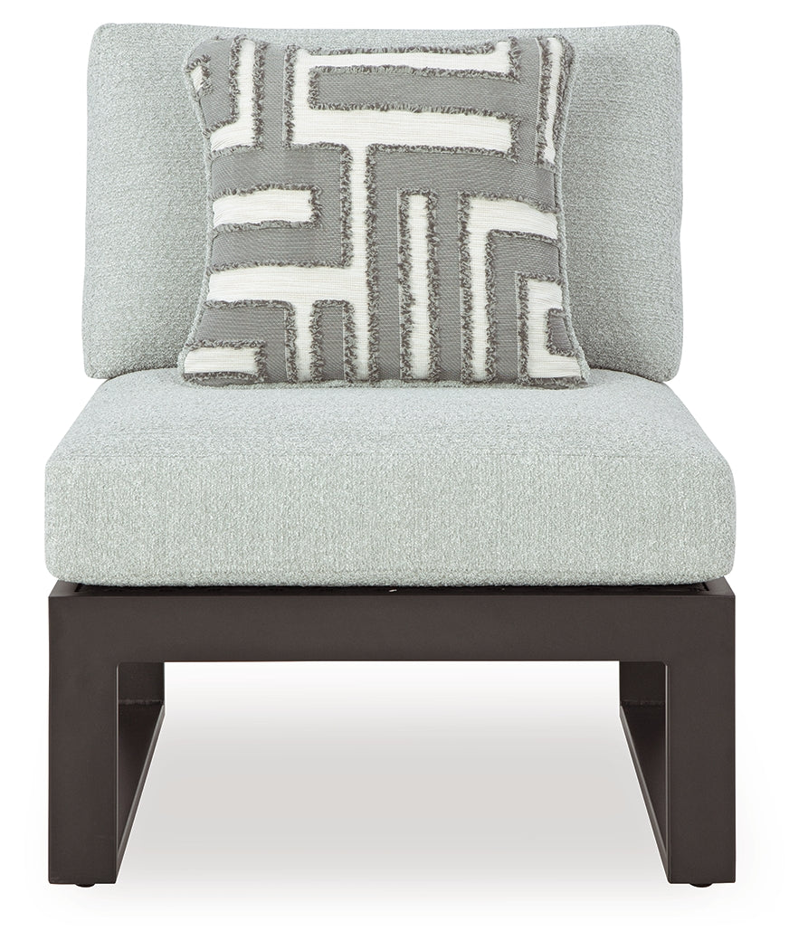 Beachloft Black/Gray 5-Piece Outdoor Sectional from Ashley - Luna Furniture