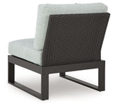 Beachloft Black/Gray 5-Piece Outdoor Sectional from Ashley - Luna Furniture