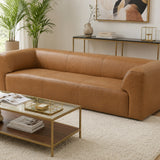 Beaucaire Tan Leather Sofa