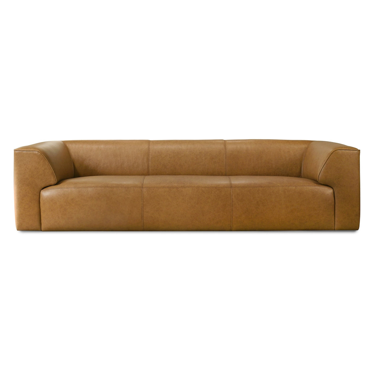 Beaucaire Tan Leather Sofa