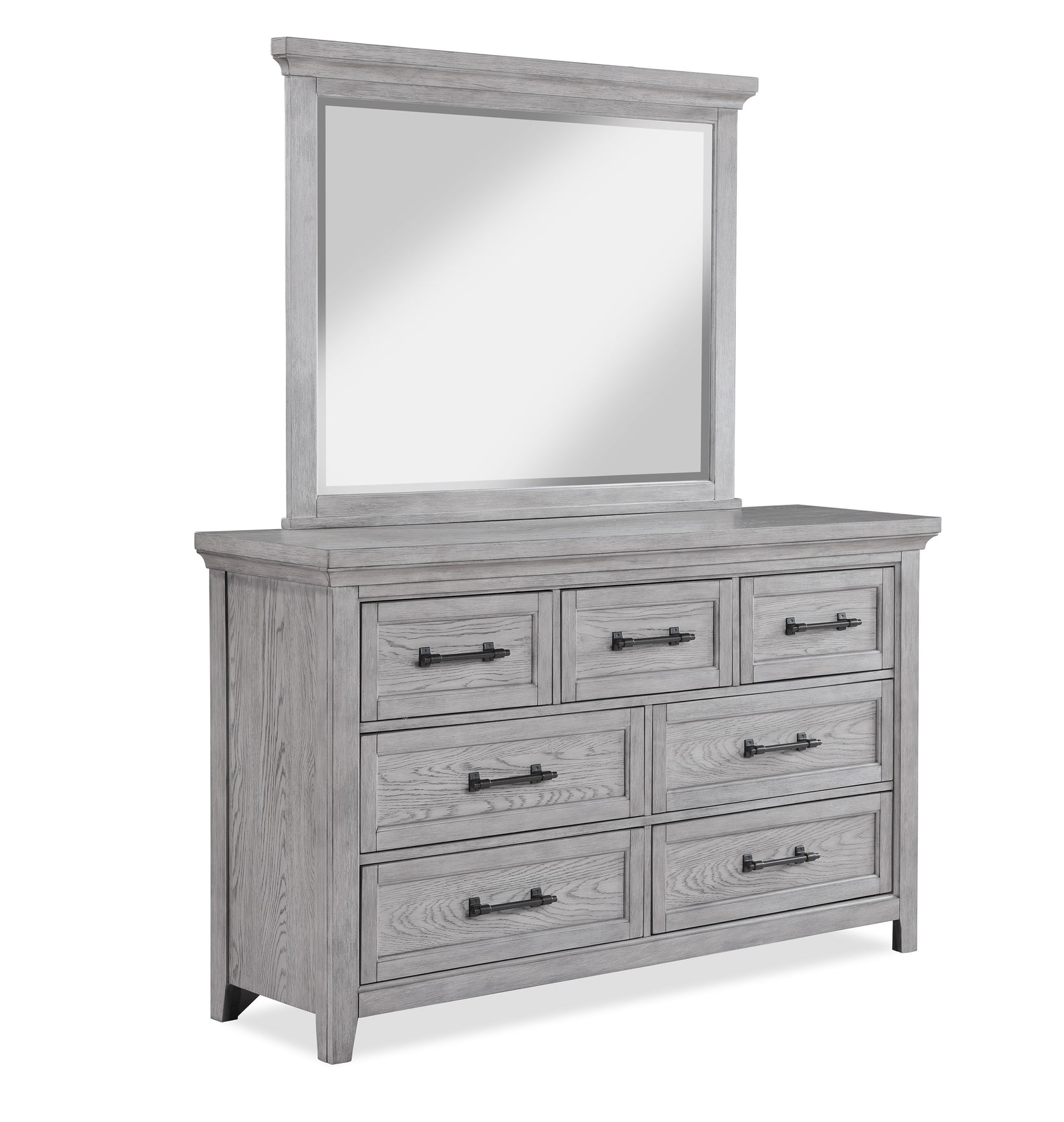 Beckett Rustic Gray Dresser Mirror (Mirror Only) from Crown Mark - Luna Furniture