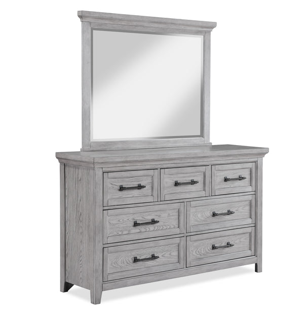 Beckett Rustic Gray Dresser Mirror (Mirror Only)