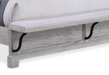 Beckett Rustic Gray Footboard Bench Panel Bedroom Set from Crown Mark - Luna Furniture