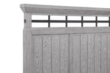 Beckett Rustic Gray Queen Footboard Bench Panel Bed from Crown Mark - Luna Furniture