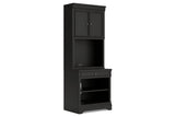 Beckincreek Black Bookcase from Ashley - Luna Furniture
