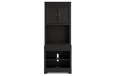 Beckincreek Black Bookcase from Ashley - Luna Furniture
