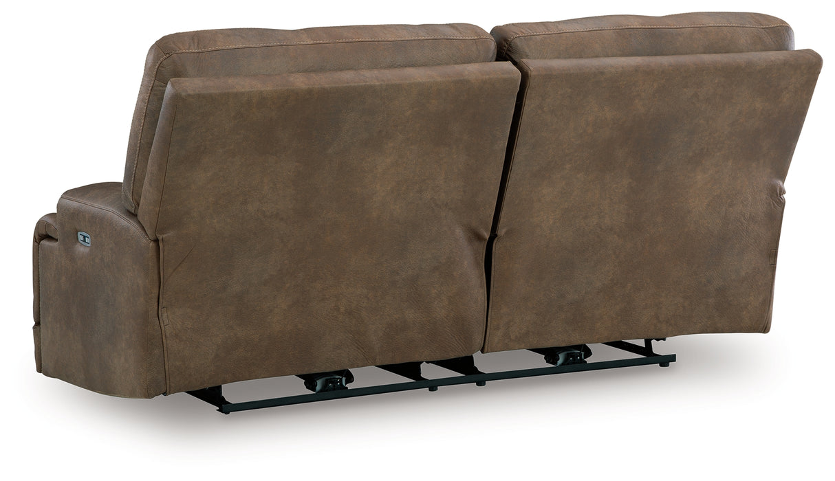 Beckley Place Earth Power Reclining Sofa from Ashley - Luna Furniture