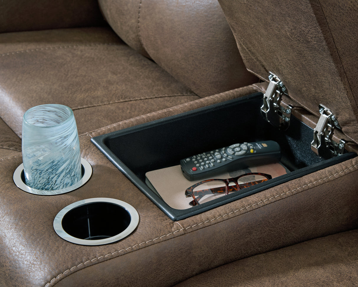 Beckley Place Sofa and Loveseat in Earth from Ashley - Luna Furniture