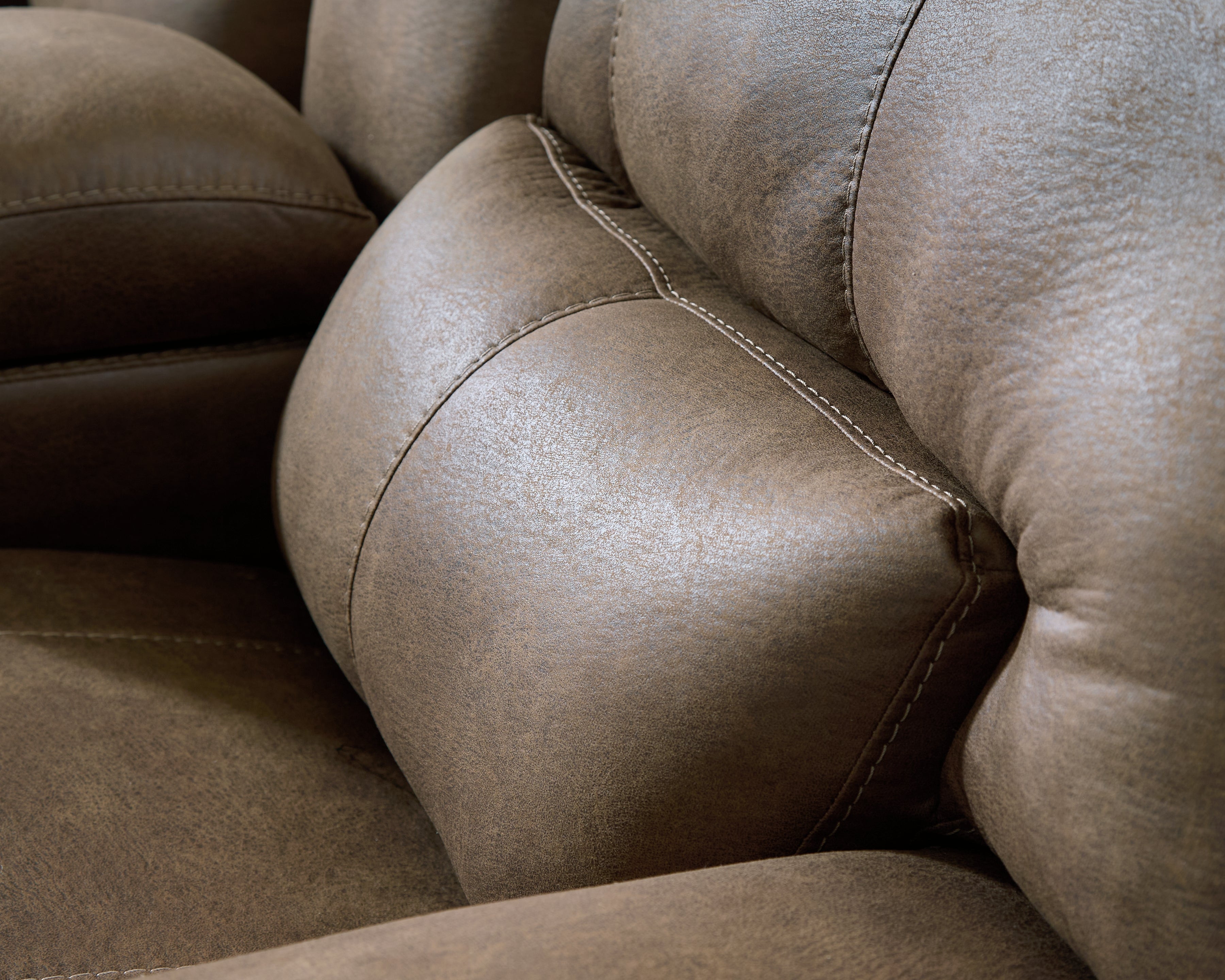 Beckley Place Sofa and Loveseat in Earth – Luna Furniture