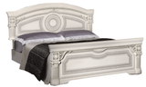 Aida White/Silver King Bed from ESF Furniture - Luna Furniture