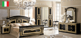 Aida Black w/Gold Nightstand from ESF Furniture - Luna Furniture