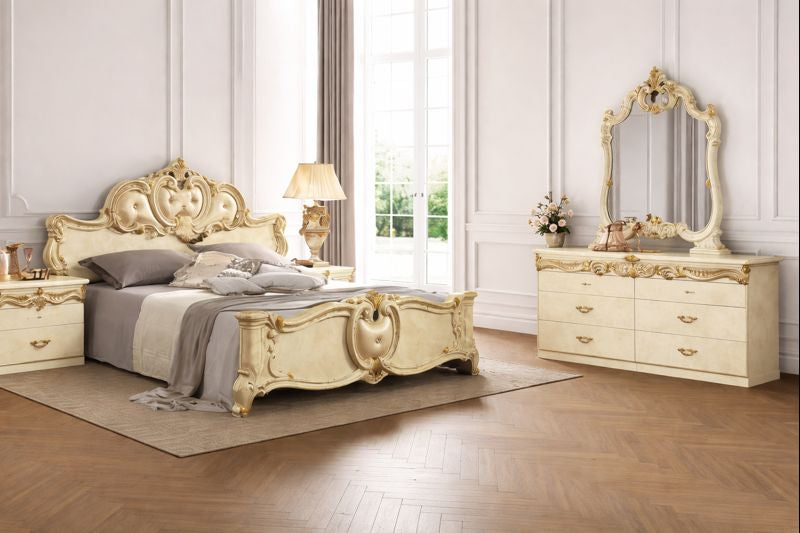 Barocco Nightstand Ivory from ESF Furniture - Luna Furniture