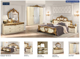 Barocco Ivory/Gold Double Dresser from ESF Furniture - Luna Furniture