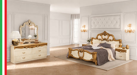 Barocco Ivory/Gold Nightstand from ESF Furniture - Luna Furniture