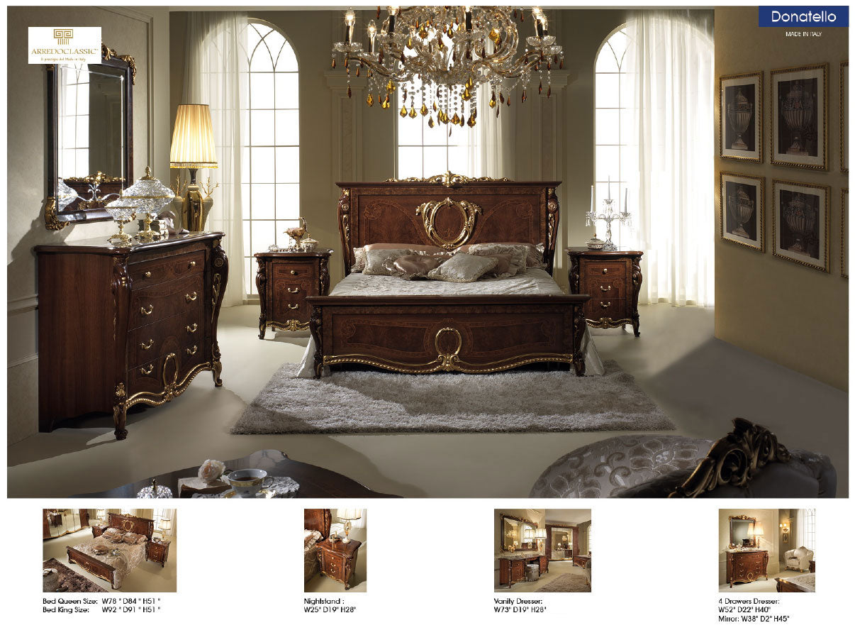 Donatello Mirror For 4-Drawer Dresser from ESF Furniture - Luna Furniture