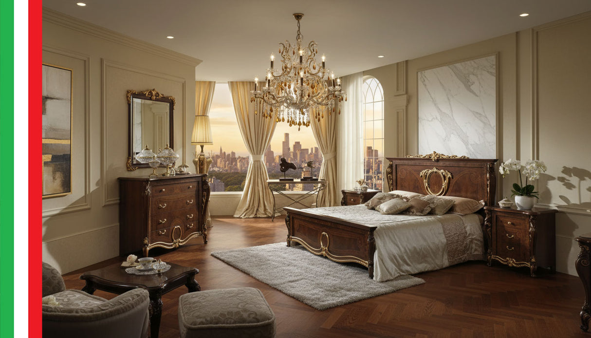Donatello Brown King Bed from ESF Furniture - Luna Furniture