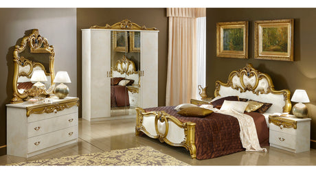 Barocco Ivory/Gold Nightstand from ESF Furniture - Luna Furniture