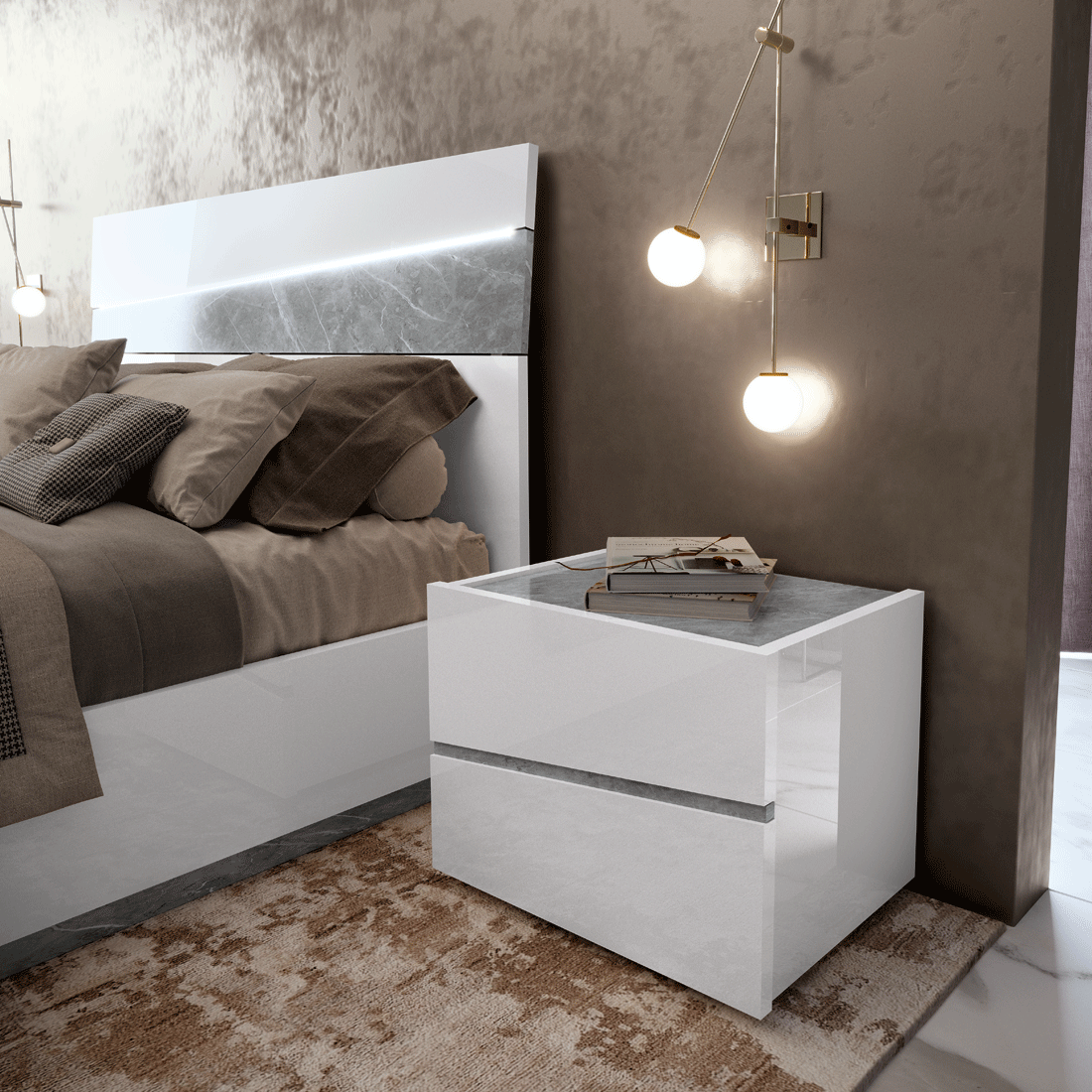 Alba White Chest from ESF Furniture - Luna Furniture