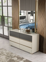 Alfa Champagne Double Dresser from ESF Furniture - Luna Furniture