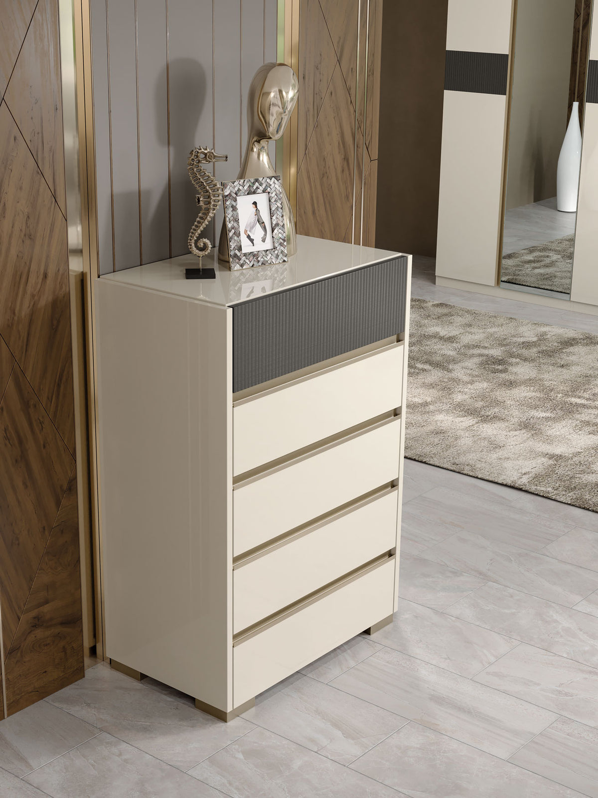 Alfa Champagne Chest from ESF Furniture - Luna Furniture