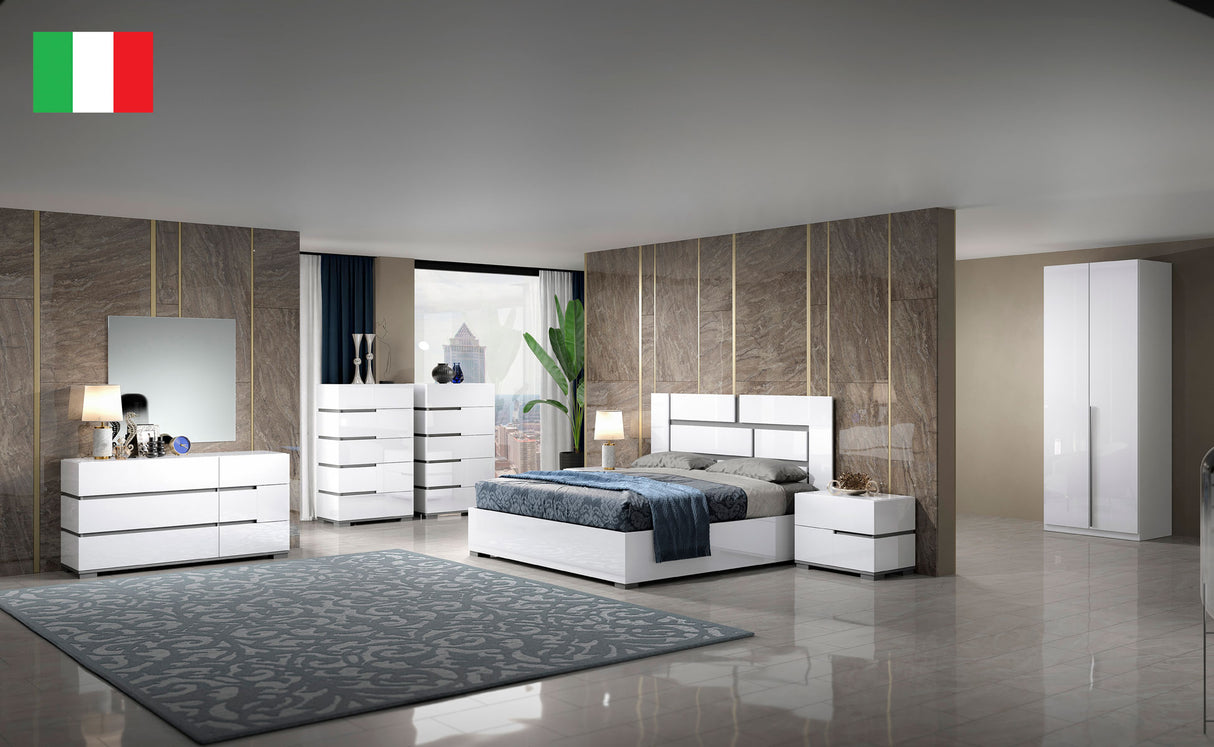 Athena King Size Bed + Slats Frame Set from ESF Furniture - Luna Furniture