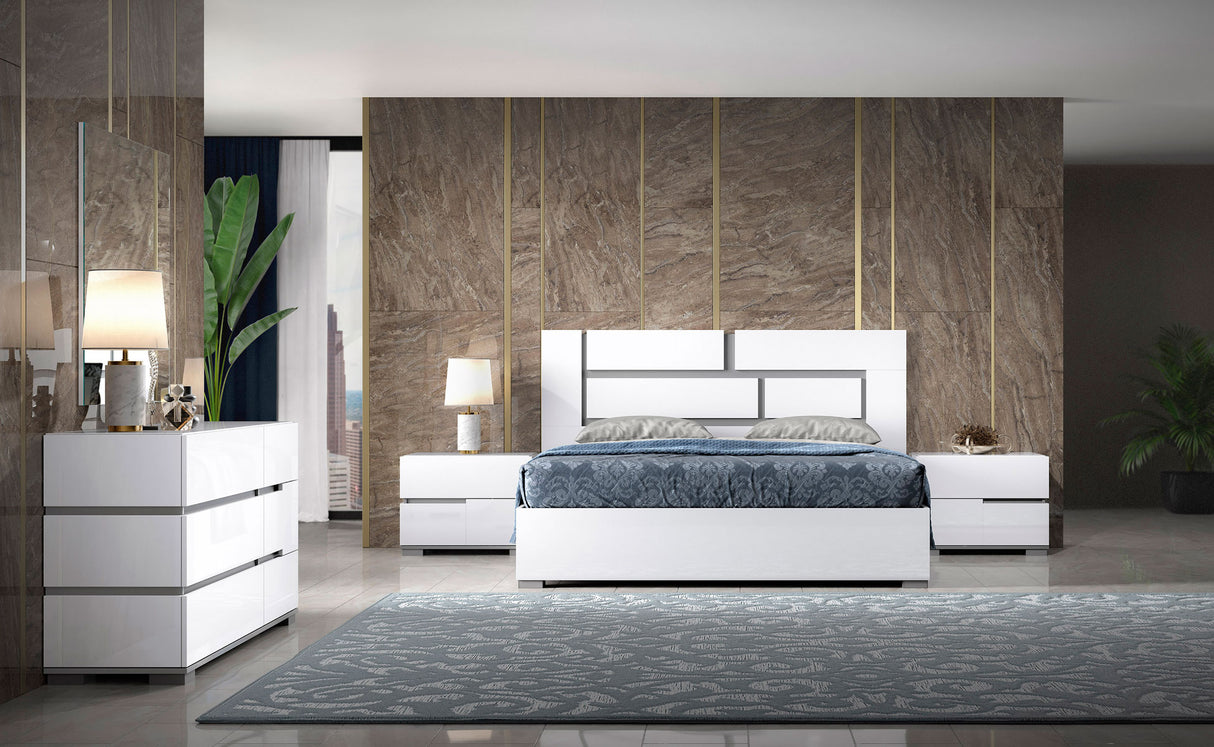 Athena King Size Bed + Slats Frame Set from ESF Furniture - Luna Furniture