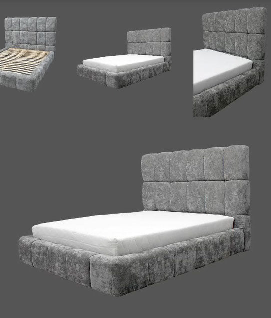 Austin Queen Size Bed + Slats Frame Set from ESF Furniture - Luna Furniture