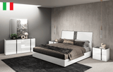 Bianca White Marble Queen Bed from ESF Furniture - Luna Furniture