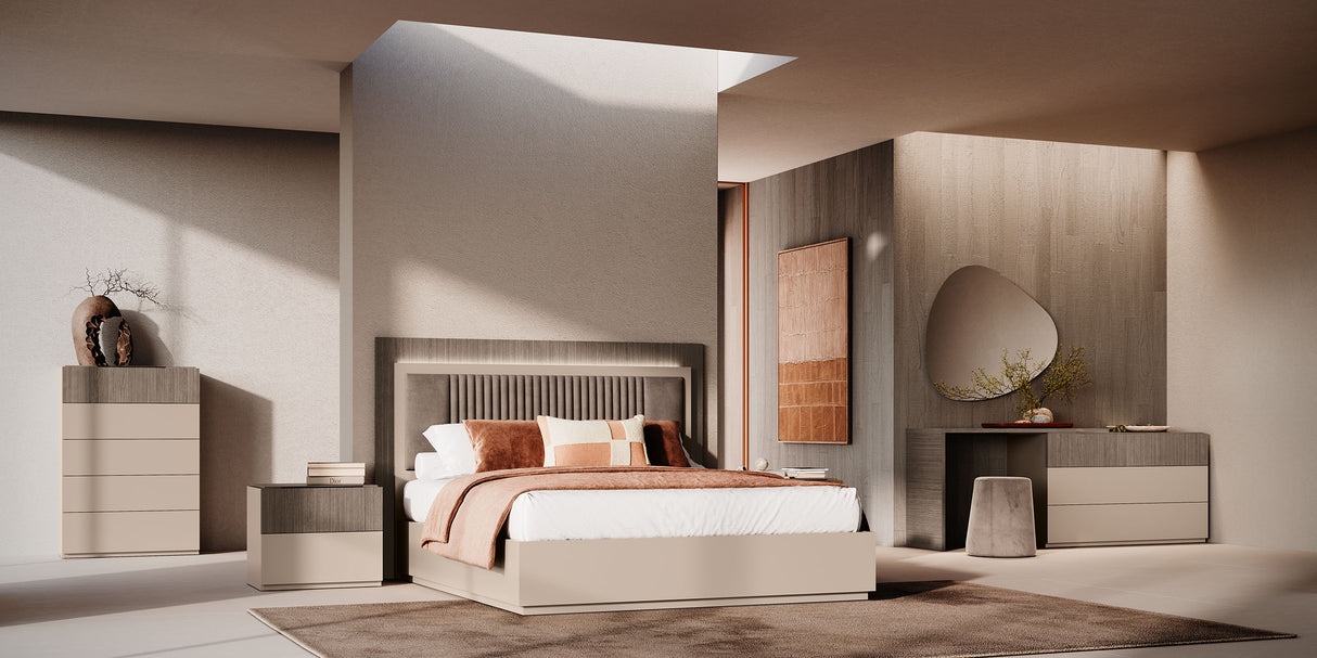 Camel Essenza Nightstand from ESF Furniture - Luna Furniture