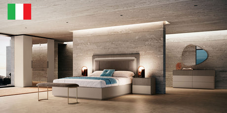 Camel Essenza Queen Bed from ESF Furniture - Luna Furniture