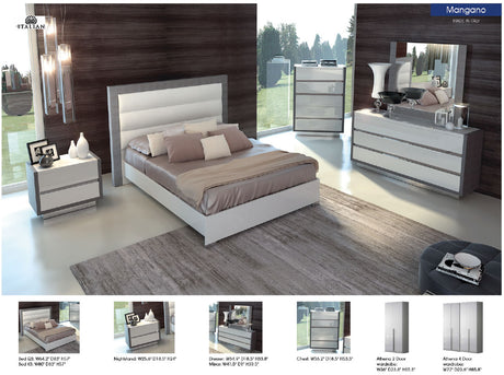 Athena White 2 Door Wardrobe from ESF Furniture - Luna Furniture