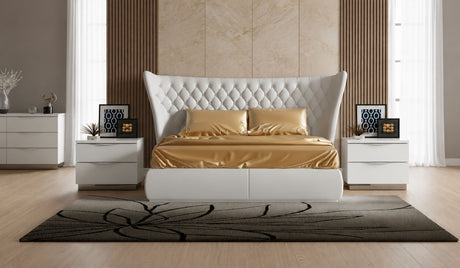 Carmen White Mirror for Single Dresser from ESF Furniture - Luna Furniture