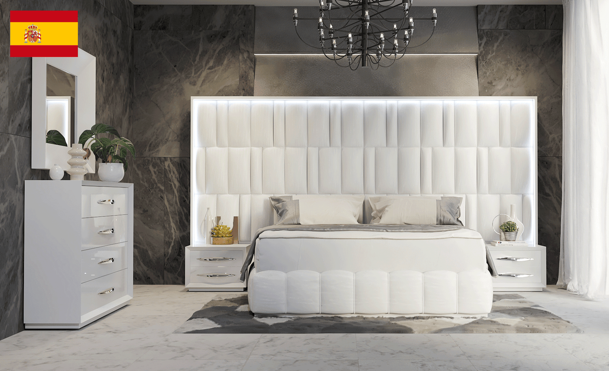Carmen White Mirror for Single Dresser from ESF Furniture - Luna Furniture