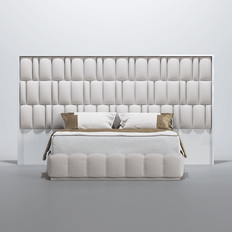Carmen White Low Nightstand from ESF Furniture - Luna Furniture