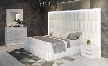 Carmen White Mirror for Single Dresser from ESF Furniture - Luna Furniture