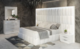 Carmen White Low Nightstand from ESF Furniture - Luna Furniture