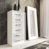 Carmen White Mirror for Single Dresser from ESF Furniture - Luna Furniture