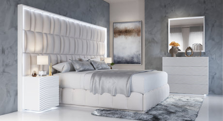 Wave White Single Dresser from ESF Furniture - Luna Furniture