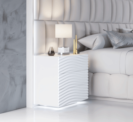Wave White Double Dresser Mirror from ESF Furniture - Luna Furniture