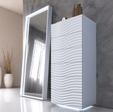 Wave White Nightstand Left from ESF Furniture - Luna Furniture